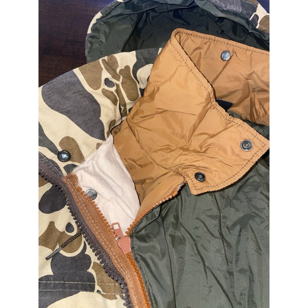 10X Hunting Jacket Coat 2-Piece Large Camo Insulated Hooded Heavy Duty - Picture 8 of 10